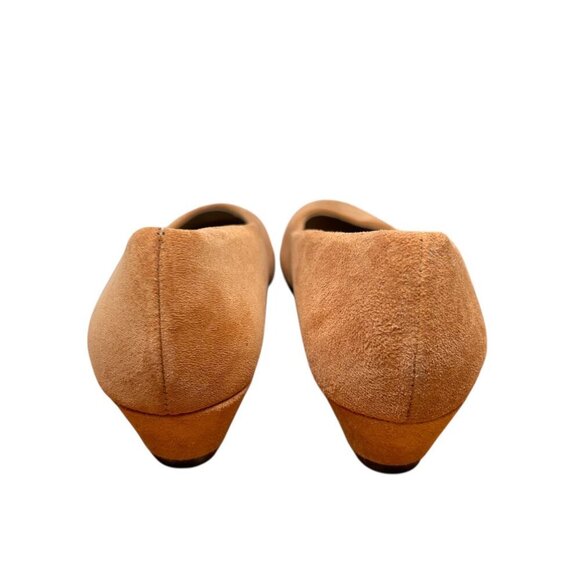 Hush Puppies Angel II Size 9 Suede Tan Heels Contemporary Minimalist Modern - Picture 4 of 8